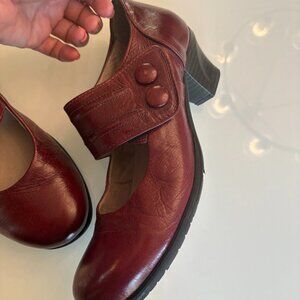 Miz Mooz Fiddle in Ruby (Mary Jane Style Pumps)